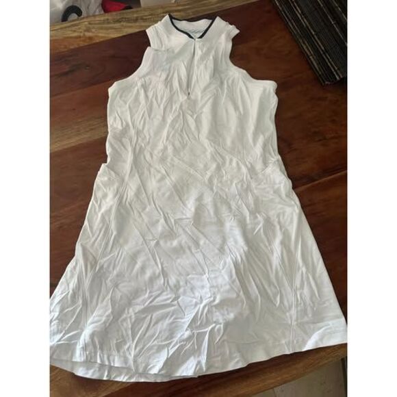 Southern Tide Ryder Sleeveless Performance Dress – White, Size S - Picture 6 of 7